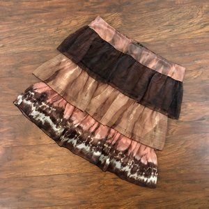 Bianca Nygard Tie Dye Sheer Floaty Tiers Skirt